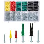 T.K.Excellent Phillips Pan head Self Tapping Screws and Self Drilling Drywall Ribbed Anchors Assortment Screws Kit, 400 Pieces