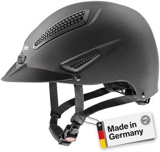 uvex perfexxion III Riding Helmet, Lightweight Ventilated Equestrian Helmet, Black Matte XS-S
