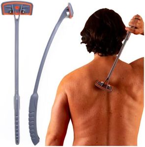 Bro Shaver 2.2. Back Shaver - Body Hair Trimmer. DIY Back shavers. 2 Shave Settings Wet or Dry. Extreme Reach Handle. Mens Grooming Kit, Shaving & Hair Removal Products