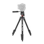 JOBY Compact Advanced, Camera Tripod with 3-Way Head, Universal ¼-20” Quick Release Attachment and Carrying Bag, for CSC, DSLR, Mirrorless Camera, Smartphone, Colour: Black