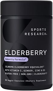 Sports Research Elderberry + D3 5000iu With Zinc, Ginger & Vitamin C