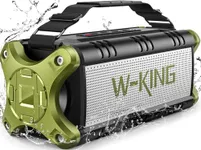 W-KING Bluetooth Speaker, 50W Portable Speakers Bluetooth Wireless Loud, Outdoor Large Christmas Waterproof Bluetooth Speaker with Subwoofer/DSP/40H/EQ/Stereo Pairing/Power Bank/TF/AUX/Hands-Free