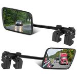 TOPEV Caravan Towing Mirrors, Caravan Towing Mirrors Motorhome Car Wind Mirrors Convex Extension Mirror with Clamps, for Cars Trailer Van SUV Trucks Touring 1Pair (Left Right), 430x120x90mm