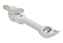 Kuhn Rikon 5-in-1 Auto Safety Master Opener for Cans, Bottles and Jars, White, 9 x 2.75 inches