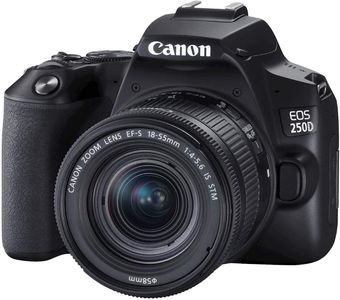 Canon EOS 250D DSLR Camera, Black – 18-55mm Lens Kit