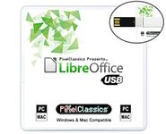 LibreOffice Office Suite 2024 on USB | Compatible with Microsoft Office Word, Excel & PowerPoint for Home Student Business | One Time Purchase, Lifetime License & Free Updates | Windows PC & Mac