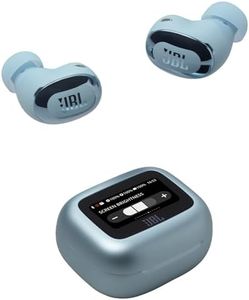 JBL Live Buds 3 Auriculares inalambricos de botón,True Wireless con cancelación de ruido adaptable, hasta 40 horas de reproducción, Bluetooth, audio de alta resolución, azul
