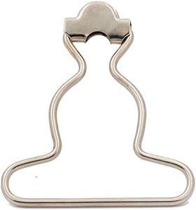 Amanaote 1.5" Inside Bottom Size Silvery Dungaree Fastener Overall Clip Suspender Buckle Pack of 20