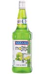 Manama Lime and Mint Mojito Syrup | Mixer for Mocktails, Cocktails, Drinks, Juices, Beverages | Non Alcoholic Mix 1Litre Bottle