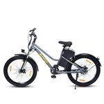 Motovolt KIVO 24 Electric Cycle | KIVO 24 Standard Normal Range | Range up to 45 Kms in Pedal Assist Mode | Electric Bicycle (Carbon Grey)