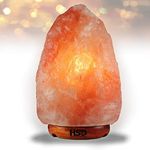 HSD Himalayan 100% Natural Pink Crystal Rock Salt lamp|Therapeutic|Hand Carved | Best for Luxurious Interior, Emits Calming Amber, Boosts Mood & Improves Sleep -with OnOff Switch,Cable&Bulb (5-7 kg)