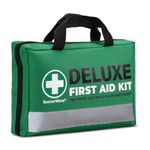 SuccorWare 380 Pieces Deluxe First Aid Kit Compact Trauma Medical Kits with Assorted Bandages, Instant Cold Pack, Emergency Blanket for Home, Travel, Office, Camping, Vehicle, Emergency Kits(Green)
