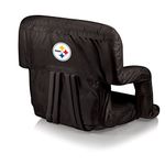 PICNIC TIME NFL Pittsburgh Steelers Portable Ventura Reclining Stadium Seat