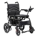 Frido Foldable Electric Wheelchair | Fully Automatic Wheelchair For Patients, Old People & Persons With Disabilities | Ambidextrous | Portable Motorised Wheelchair | Range 15 km | Capacity 100 kg