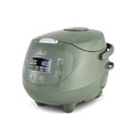Yum Asia Panda Mini Rice Cooker With Ninja Ceramic Bowl and Advanced Fuzzy Logic (3.5 cup, 0.63 litre) 4 Rice Cooking Functions, 4 Multicooker functions, LED display, 220-240V (Sage Green)