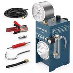 Romondes SM603 Automotive Evap Smoke Machine Leak Detector with Pressure Gauge&Flow Meter, EVAP Vacuum Fuel Pipe Diagnostic Tester for All Cars, Motorcycles, Snowmobiles, ATV, Light Trucks, Boats