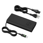 130W USB C Dell Laptop Charger for XPS 15 9500 9510 9530 9575 17 9700 Precision 5530 2-in-1 5550 Latitude 7410 7420 7310 7210 – Fast Charging AC Adapter for USB C Laptops