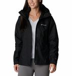 Columbia Womens Hikebound Rain Jacket, Black, L