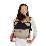 Lillebaby Elevate Ergonomic 6-in-1 Baby Carrier Newborn to Toddler - with Lumbar Support - for Children 7-45 Pounds - 360 Degree Baby Wearing - Inward & Outward Facing w/Tote and Pillow - Warm Sand