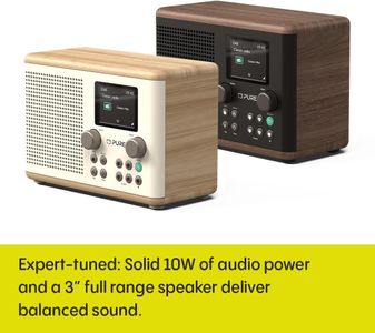 Pure Classic H4 Digital Kitchen Radio – DAB+/FM, Bluetooth, White/Oak