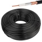 XRDS-RF RG8X RF Coaxial Cable Flexible Low Loss RG8X Coax Cable 100 Feet