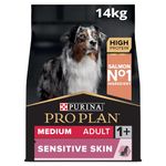 PRO PLAN® Medium Adult Dog Sensitive Skin Dry Dog Food with Salmon 14kg