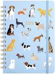 2020 Planner - Weekly & Monthly Planner with Tabs, 6.5" x 8.5", Hardcover with Back Pocket + Thick Paper + Banded, Twin-Wire Binding - Cute Dogs