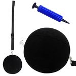 Golf Swing Trainer Smart Inflatable Ball Aid Assist Posture Motion Correction Training Value Set, Professional Training Aid for Men Women Golf Beginner Practice (1 Pack Golf Swing Ball Black with Pump)