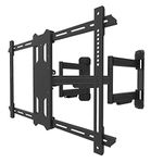 Kanto PDC650 Full Motion Corner TV Mount for 37-inch to 70-inch TVs | Supports up to 125 lbs | Swivel 40° | Tilt +15°/-3° | Black