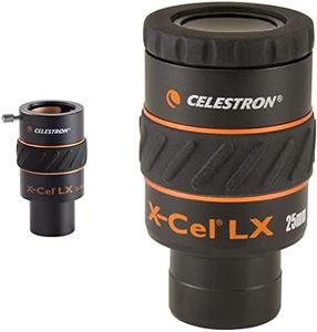 Celestron X-Cel LX Series Eyepiece (25mm) and 3X Barlow Lens (Black)