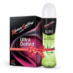 KamaSutra Ultradotted Condoms for men Count 20 with Aloe Vera Lube Water Lubricant 50ml