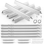 Utheer Grill Replacement Kit for Charbroil Performance 5 Burner 463347519, 475 4 Burner 463347017, 463673017, 463376018P2 Liquid Propane, Grill Burner Tubes, Heat Plates Tent Shield, Carryover Tubes