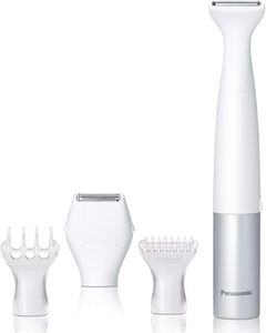 Panasonic Bikini Trimmer & Shaver: Gentle & Fast Hair Removal - Waterproof Body & Head, Compact & Portable Design, Battery-Powered for Convenient Use (ES-WV62-H341)