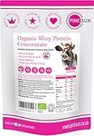 PINK SUN Organic Whey Protein Concentrate Powder Unflavoured 1kg (80% Protein with BCAA) Soy Free Grass Fed Gluten Free No Additives Vegetarian Undenatured Non GM Certified Bio UK