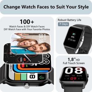Smart Watch 1.8" HD Display – Alexa Built-In, IP68 Waterproof