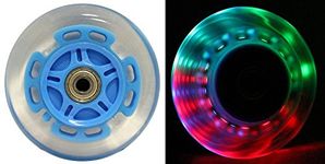 TGM Skateboards Led Scooter Wheels Abec9 Bearings For Razor Scooters 100Mm Light Up Blue 2-Pack