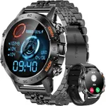 PODOEIL Military Smart Watches for Men(Answer/Make Call), Tactical Smartwatch for Android iOS, 400mAh Battery/Sports Modes