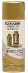 Rust-Oleum 202719 American Accents Designer DIY Metallic Spray Paint for Decoration (Aged Brass - 312 Grams)