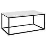 WE Furniture 42" Mixed Material Coffee Table - Marble