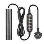 ITIY Mini Fish tank heater 50W, Small Aquarium Heater with 2 Suction Cups Temperature Control for 10-50L Marine Saltwater and Freshwater