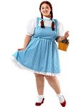 Rubies Costume Plus-Size Wizard of Oz, Deluxe Dorothy, Blue/White, OneSize