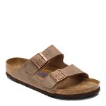 Birkenstock Unisex Shoes Arizona Soft Footbed Flat, Tobacco Oiled Leather, 41 M EU