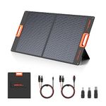 GRECELL Solar Panel 100W for Portable Power Station, 20V Foldable Solar Cell Solar Charger with High-Efficiency Battery Charger for Camping RV Trip