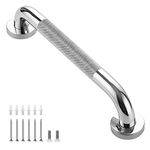 16-Inch 1.25" Diameter Grab Bars for Bathtubs and Showers, Shower Handle for Elderly, Handicap Grab Bars for Bathroom, Shower Grab Bars for Seniors( Brushed Nickel 2 Pack)