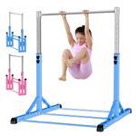 RokePro Gymnastics Bar, Foldable Gymnastics Bar for Kids, Home Gymnastics Training Bars, Height Adjustable,Steady Steel Construction, Anti-Slip, Easy to Assemble