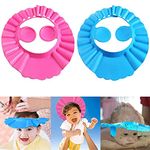 Baby Shower Cap Bathing Cap - Soft Adjustable Visor Hat Safe Shampoo Shower Bathing Protection Bath Cap for Toddler, Baby, Kids, Children (Pack of 2)