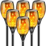 YoungPower 43'' Large Solar Torch Light Flickering Flames, Waterproof Outdoor Decoration Light for Yard Driveway, 6 Pack