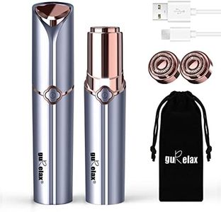 gurelax Facial Hair Removal for Women(Set), Electric Facial Hair Remover for Face, Painless Hair Removal Device for Chin, Lip, with 2 x Extra Replacement Heads