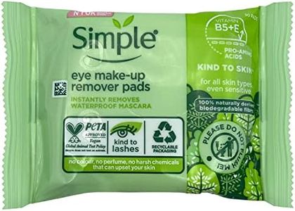 Simple Eye Makeup Remover Pads, 30 ct