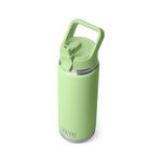 YETI Rambler 26 oz Bottle, Vacuum Insulated, Stainless Steel with Color Matching Straw Cap, Key Lime